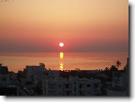 Vchod slunce nad Tuniskm pobem
