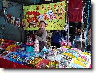 prodej cukrovinek na trnici v mst Tainan City (Taiwan)