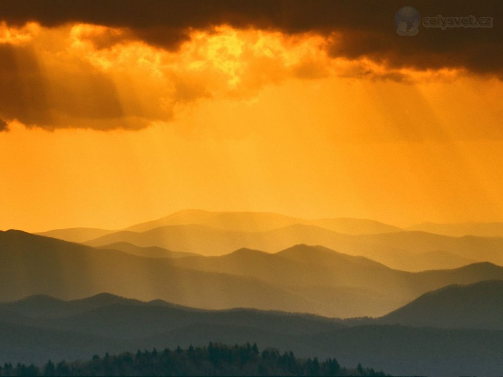 Foto: Sunset From Clingmans Dome, Great Smoky Mountains, Tennessee