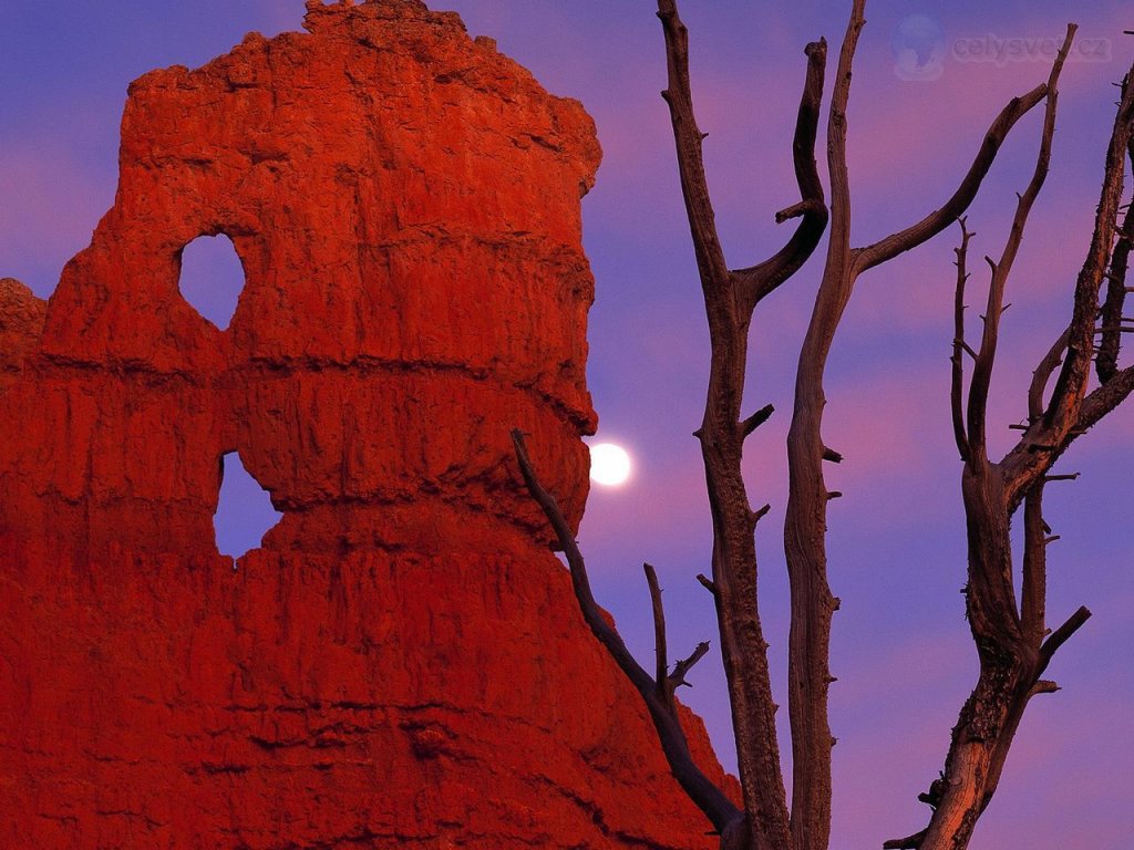 Foto: Moon Over Bryce Canyon National Park, Utah