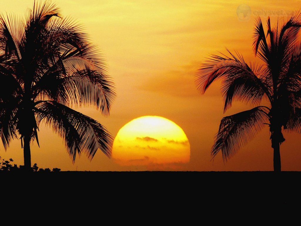 Foto: Old Airport Beach Park At Sunset, Kailua Kona, Hawaii