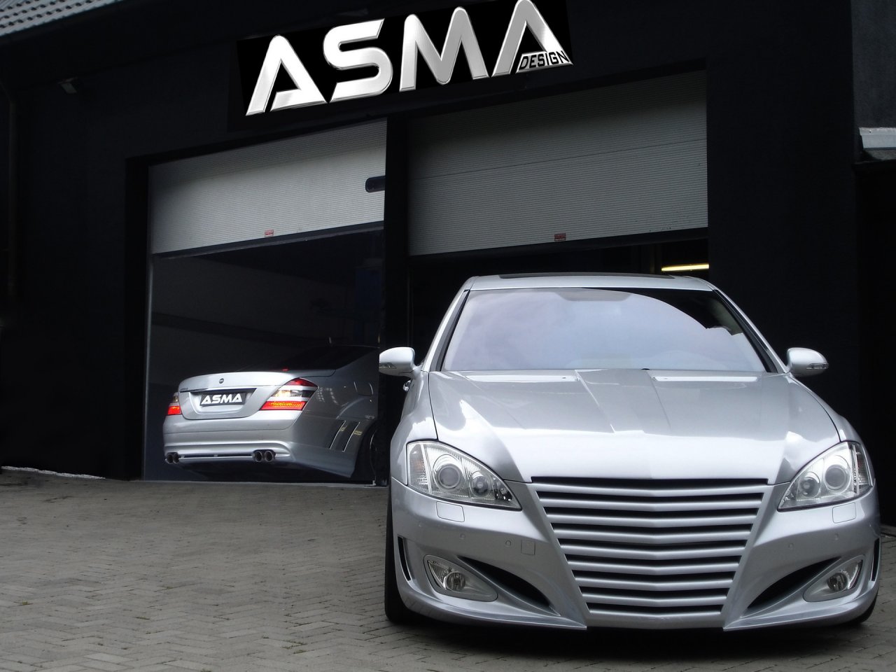 Foto: ASMA Design S Eagle I Widebody based on Mercedes Benz S Class Front Angle And Rear (2007)