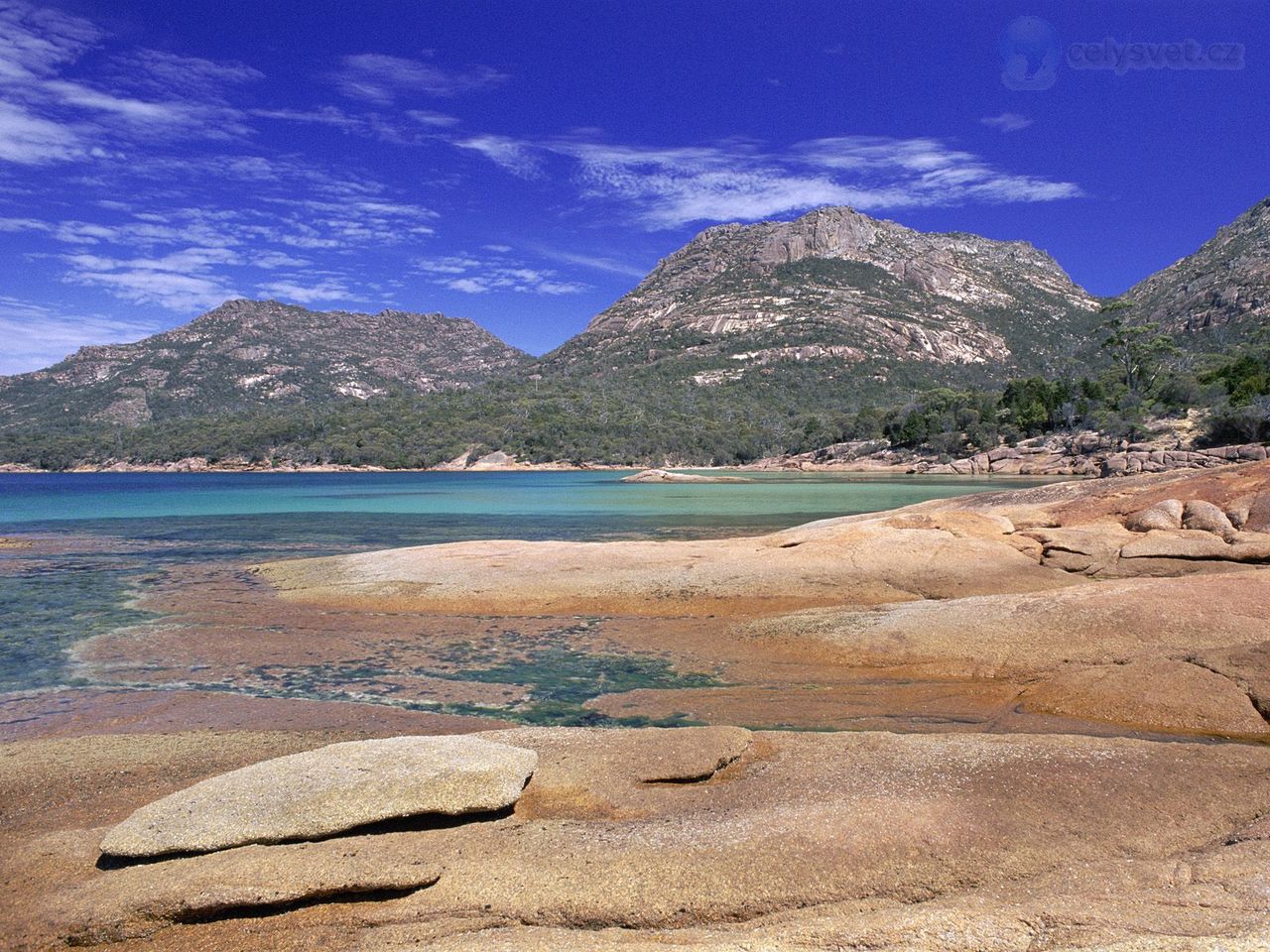 Foto: Honeymoon Bay, Hazards Mountains Reserve, Freycinet National Park, Tasmania