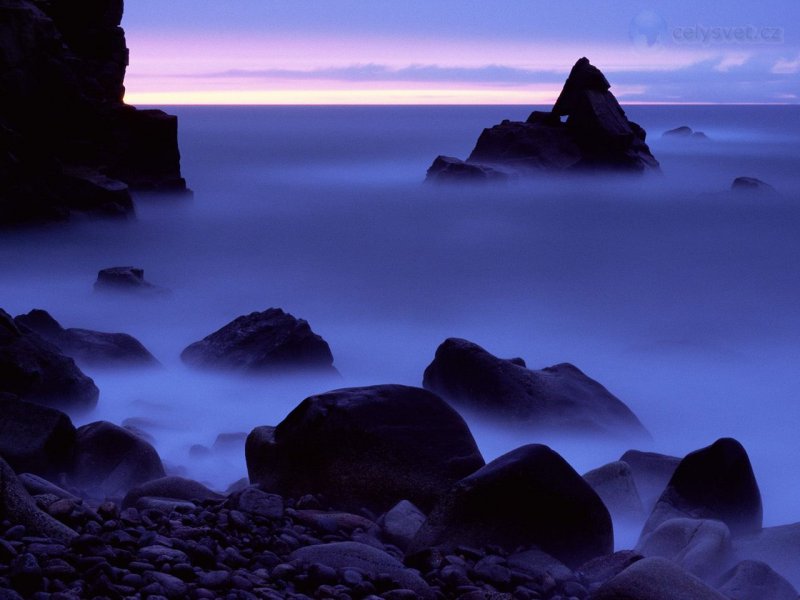 Foto: Cligga Head At Dusk, Cornwall, England